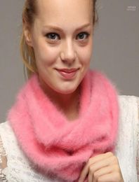 Scarves 2022 Selling Women Fashion Warm Real Mink Cashmere Ring Genuine Scarf Natural Fur Pashmina TBFP862 Kiml226632926