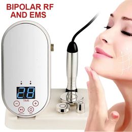 EMS Bipolar RF Face Lifting Machine Body and Facial Radiofrequency Anti Wrinkle Ageing Sagging Skin Tightening Eye Massager Tools