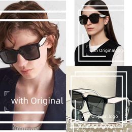 2023 Designer Parada Sunglasses Man Classic Eyeglasses Goggle Outdoor Beach Sun Glasses for Woman Man Triangular Signature Cat Eye 474