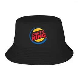 Berets Darts King Perfect Piece For Player Bucket Hats Panama Kids Bob Fisherman Summer Beach Fishing Unisex Caps