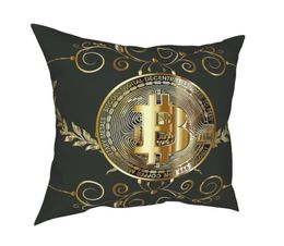 CushionDecorative Pillow Gold Coin Throw Cover Decorative Crypto Cryptocurrency Ethereum Btc Blockchain Funny Pillowcase5941259