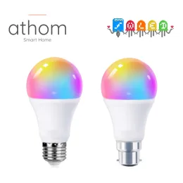 Home ATHOM Pre Flashed WLED Smart Bulb RGBCW 7W Works E27 B22