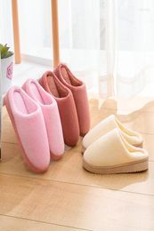 Slippers Women Men Indoor Warm Plush Home Slipper Anti Slip Autumn Winter Shoes House Floor Soft Silent Slides For Bedroom7414555