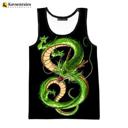 Men's Tank Tops 2023 Chinese Loong 3D Printing Vest Mens Summer Street Fashion Sweater Sleeveless Top Boys Girls Cool Fashion Vest TopL2404