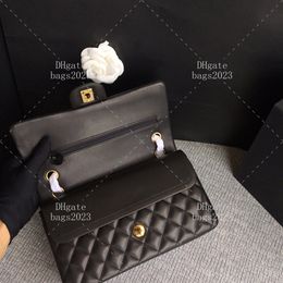 20A Mirror mass Lambskin Flap Bags 25 CM Diamond Lattice designer Shoulder Bag lady handbag luxury chain bag With Box LC002