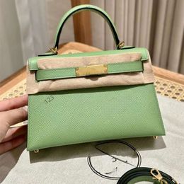 Top Designer Bag Crossbody Bag Mini Tote Handbag Shoulder Bag Belt Bag Messenger Bag Epsom 19Cm Fully Handmade Mirror Quality Minibag Wa 4959