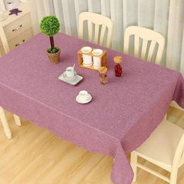 Table Cloth Solid Colour Linen Tablecloth Thickened Northern Europe Small Fresh Rectangular Coffee Chinese Simple