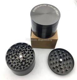 CHROMIUM CRUSHER Herb Grinders Diameter 63mm 4 Layers Spice Crusher Pepper tobacco Grinder Zinc Alloy Tobacco Grinder5802170