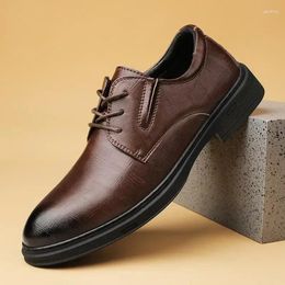 Dress Shoes British Business Leather Elegant Men's Korean Luxury Personality Trendy