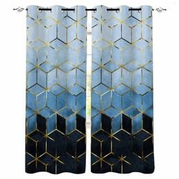 Curtain Geometric Abstract Art Window Curtains For Living Room Kitchen Bedroom Decorative Treatments