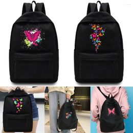 Backpack Butterfly Print Travel Men Hiking Computer Laptop Bag School Sport Canvas Outdoor Wome