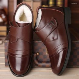 Boots Winter Shoes Tenis Masculino Leather Warm Men Ankle Fashion Brand Cow Male Footwear 2024 Dressing