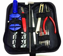 Watch Repair Kits 16pcs a Set Kits Sets Zip Case Holder Opener Remover Wrench Screwdrivers Watchmaker187Q3360986