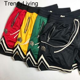 2024ss Summer Mens Shorts Swimwear Hip hop street main line retro sports casual fitness basketball pants black red heavy mes shorts