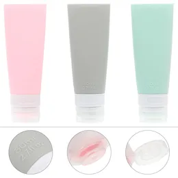 Storage Bottles 3 Pcs Silica Gel Bottle Separate Mini Plastic Containers Toiletry Travel Portable Silicone Shampoo Jars