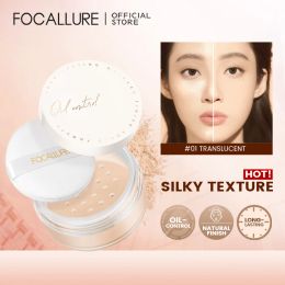 Powder FOCALLURE 2 Colors Waterproof Matte Loose Powder Oilcontrol Minerals Natural Finishing Face Setting Powder Makeup Cosmetics