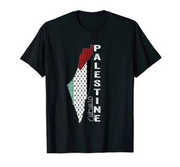 100% Cotton Palestinian Map Keffiyeh Thobe Patterns Palestine in Arabic T-Shirt MEN WOMEN UNISEX T Shirts Size S-6XL 240420