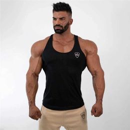 Men's Tank Tops 2024 Mens Vest Fitness Vest Fitness Clothing Sleeveless Cotton Canvas Tight Rob Mens ClothingL2404