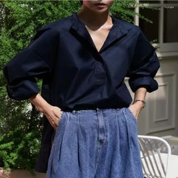 Women's Blouses Johnature Summer Korean O-neck Women Tops 2024 Casual Solid Color Loose Simple Irregular All Match Female Shirts