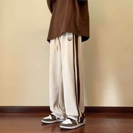 China-Chic Sports Casual Casual Fashion Corduroy calças de veludo masculino e de inverno solto calças retas da moda