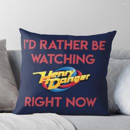 Pillow I'd Rather Be Watching Henry Danger Right Now Throw Christmas Pillows Covers Pillowcase Bed Pillowcases