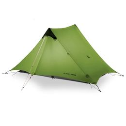 Flames Creed Lanshan 2 Person Outdoor Ultralight Camping Tent 3 Säsong Professional 15D Silnylon Rodless Tent 240412