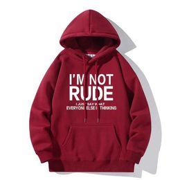 Sweatshirts Mens Hoodies Sweatshirts I am irregular... Letter Print Hoodie Casual Hoodie Sweatshirt Youth Fashion Outdoor Long sleeved Sweatshirt 240425