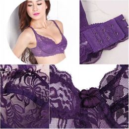 H7HS Maternity Intimates Sexy Lace Bras for Pregnant Women Perspective 5/8 Cup Solid Color Brassiere Seamless Crop Top Female Push Up Breathable Lingerie d240426