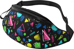 Backpack 80s Fanny Pack Retro Fashion Waist Casual For Men Women Adjustable Belt Bag Travelling Hiking