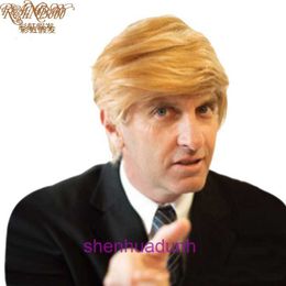 Wig cosplay Trump Trumps same wig Golden Donalds presidential short hair headband