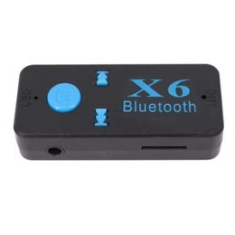 2024 Car Bluetooth Audio Receiver Bluetooth Hands-free Call X6 Bluetooth Adapter Can Be Inserted TF Card Portable Playbackfor X6 Bluetooth Adapter