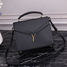 Luxury envelope bag Imported leather women's handbag Shoulder bag crossbody bag High quality caviar messenger bag Medium flap and carousel briefcase Black men's bag