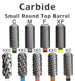 Bits NAILTOOLS 5.35 Small Round Top barrel Original Tungsten steel Carbide Manicure Nail drill bit File Accessories