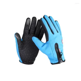 Cycling Gloves Outdoor Windproof Warm Touch Screen Tip Hunting Fishing Riding Bike Climbing Fleece Full Finger