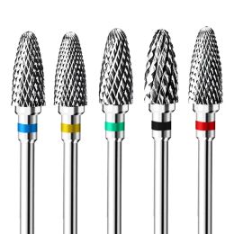 Bits Nail Tools Carbide Burs Handpiece 2.35MM Shank Strawberry Lab Laboratory Drill Tungsten Steel Cutters Manicure File