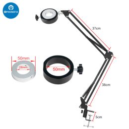 Microphones Extendable Recording Microphone Holder Microscope Camera Suspension Boom Scissor Arm Stand Holder Mic Clip for Video Live Webcam