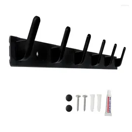 Hooks 1Pcs Wall Coat Rack /Wall Hook With 6 For Kitchen Bathroom Entry 2 Installation Methods