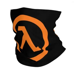 Bandanas Game Half Life Lambda Logo Bandana Winter Neck Warmer Women Windproof Wrap Face Scarf For Ski Gaiter Headband