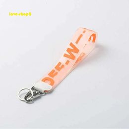 Hang pants keychain designer Keychains fashion off letter white keychain luxury brand Letter Print Men Women Canvas Keychain Camera Pendant