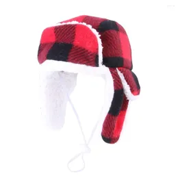 Dog Apparel Selling Cotton Keep Warm Grid Stripe Pattern Halloween Pet Costume Hat