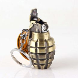 Creative Small Grenade Model Refillable Butane Without Gas Cigarette Lighter