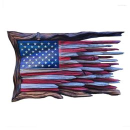 Party Decoration Wooden American Flags Sign Patriotics Hangings Art Decorative Decorations