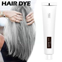 Colour Hair Colouring Grey Colour Hair Dye Cream Unisex Smoky Style Dye 100ml Permanent Light Hair Moulding Punk Silver Paste Grey Gr W7C2