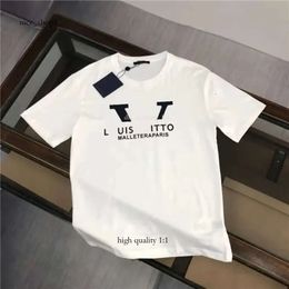 Louiseviution рубашка Mens Designer для мужчин женские рубашки модная футболка с буквами повседневное лето с коротким рубашкой 254 рубашка 54554 945