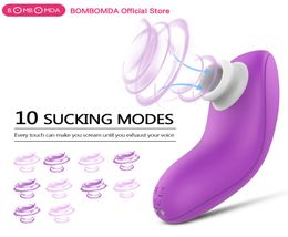 Vagina Sucking Vibrator 10 Speed Vibrating Sucker Oral Sex Suction Clitoris Stimulation Female Masturbation Erotic Toy For Adult Y1808048