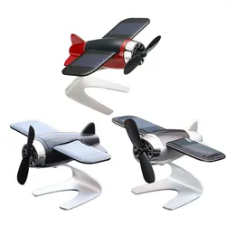 Solar Aeroplane Car Oil Diffuser Handicraft Perfume Aroma Decorative Accessories