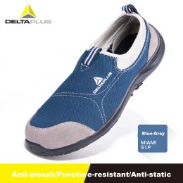 Boots Deltaplus Safety Shoes Shielding shoe Summer Breathable Steel Toe Labour Shoes Work Antismash Punctureproof Protective Footwear