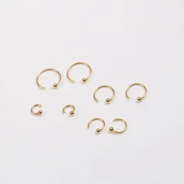 Stud Earrings TAUAM Cute Small Engraved Charm Hoop Stainless Steel Gold Colour Tarnish Free Female Bohemian Earring