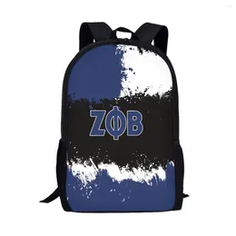 Backpack Zeta Phi Beta School Bag For Teen Fashion Style Durable Student Personal DIY Space Storage Mochila Holiday Gift