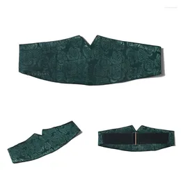 Belts Retro Elastic Rose Pattern Slimming Dress Waist Cummerbunds Women Belt Waistband Hanfu Accessories